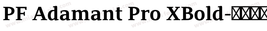 PF Adamant Pro XBold字体转换